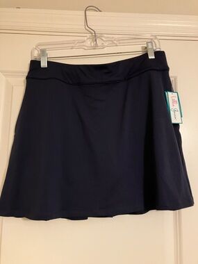 Brand New Lillie Green Navy Circle Skirt Size M